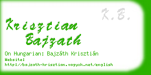 krisztian bajzath business card
